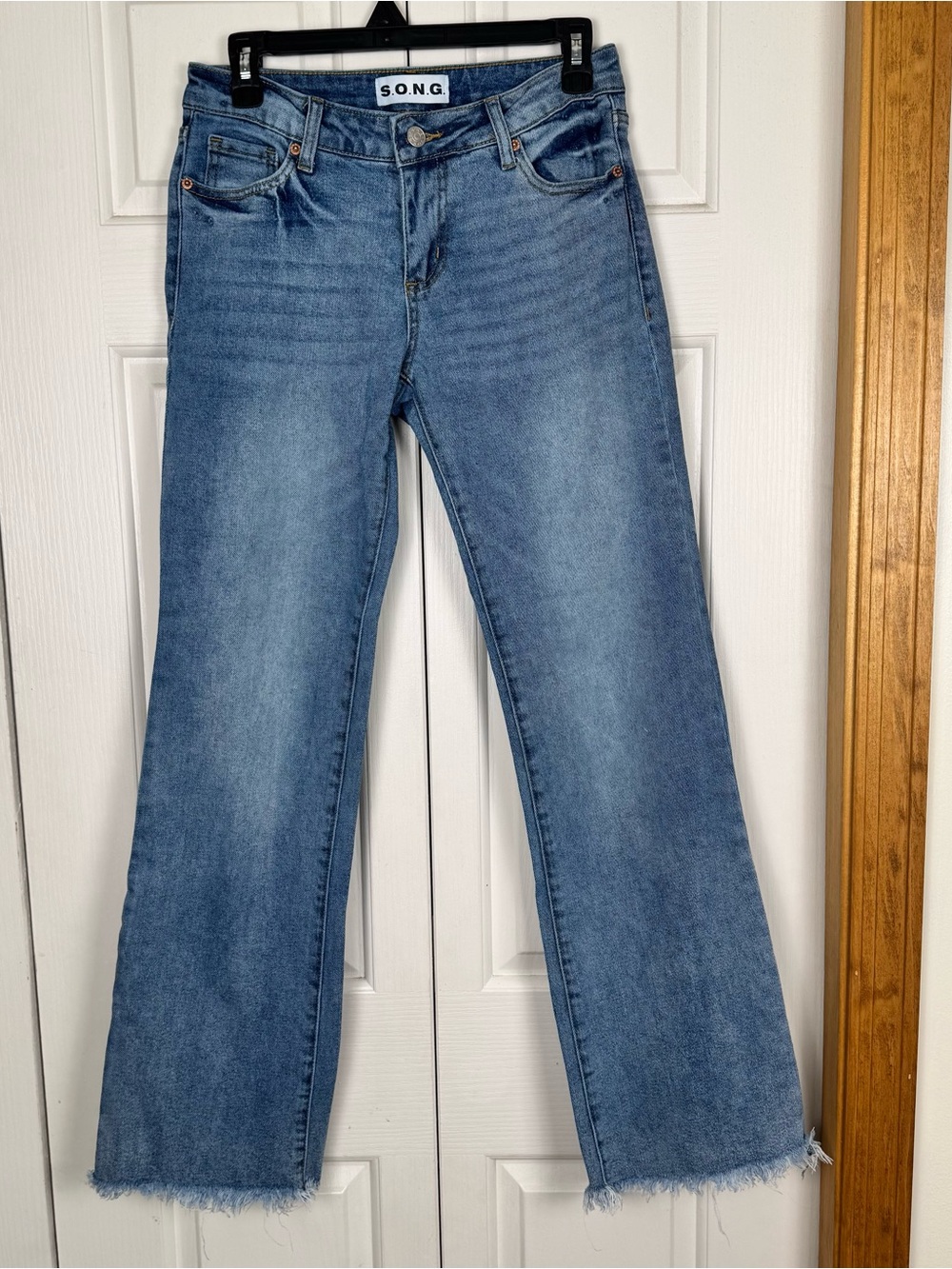 S.O.N.G. Women's Light Blue Wide-Leg Jeans